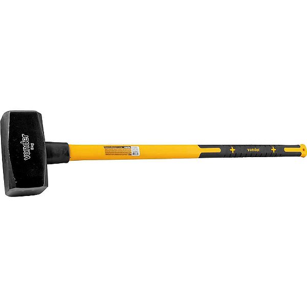 Marreta quadrada 8,0kg com cabo de fibra VONDER