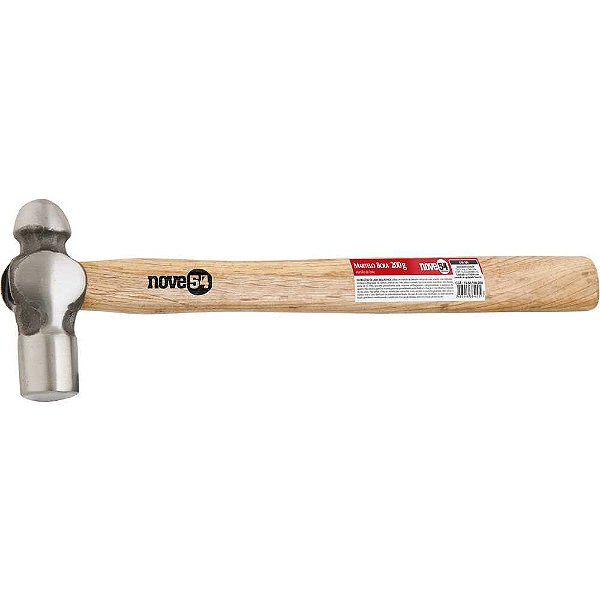 Martelo bola 200g cabo de madeira NOVE54