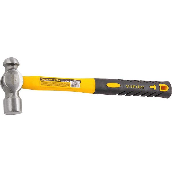 Martelo bola 300g cabo de fibra VONDER