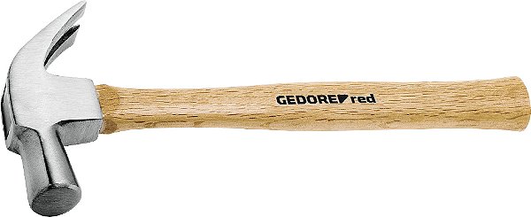 Martelo unha 27mm cabo de madeira GEDORE RED