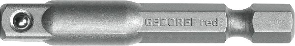 Adaptador para soquete macho x macho 1/4" para 1/4" 50mm R47100009 GEDORE RED