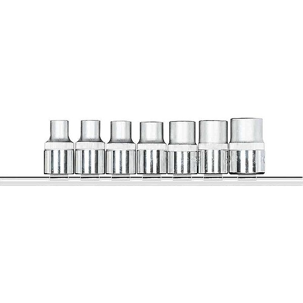 Jogo de soquetes hexalobular encaixe de 1/2" 7 peças 3300028 GEDORE RED