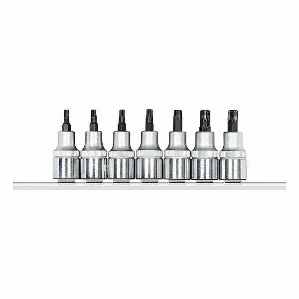 Jogo de soquetes hexalobular encaixe de 1/2" 7 peças R62458107 GEDORE RED