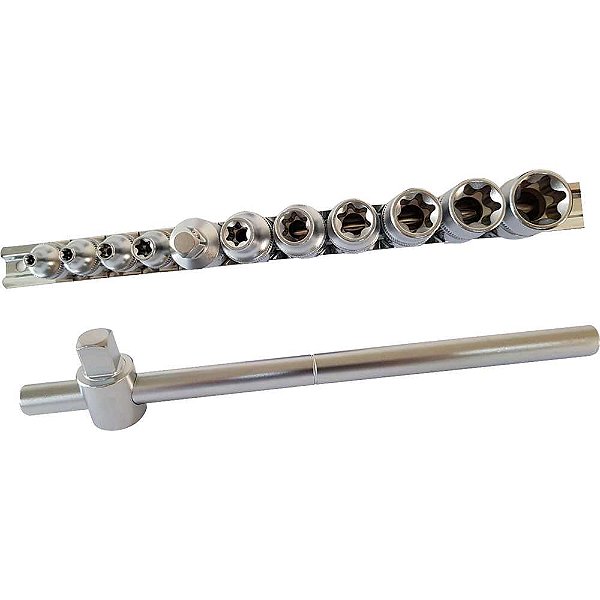Jogo de soquetes hexalobular encaixe de 3/8" e 1/2" 12 peças R58018012 GEDORE RED