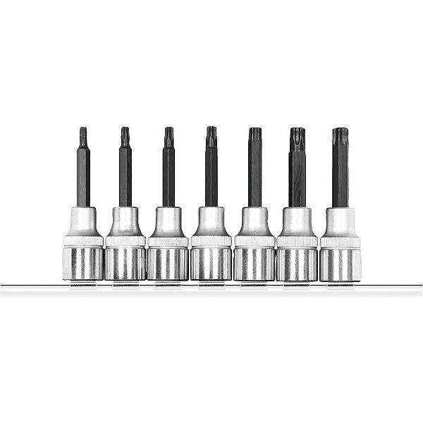 Jogo de soquetes hexalobular longo encaixe de 1/2" 7 peças R62458007 GEDORE RED