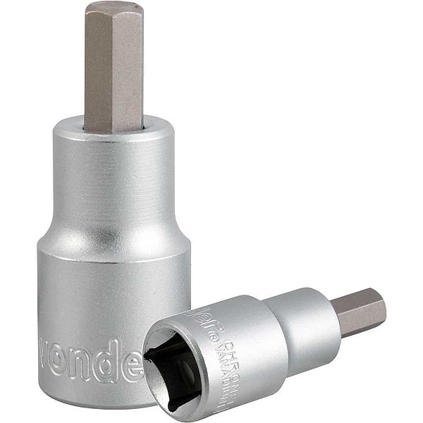 Soquete hexagonal 8mm encaixe de 1/2" VONDER