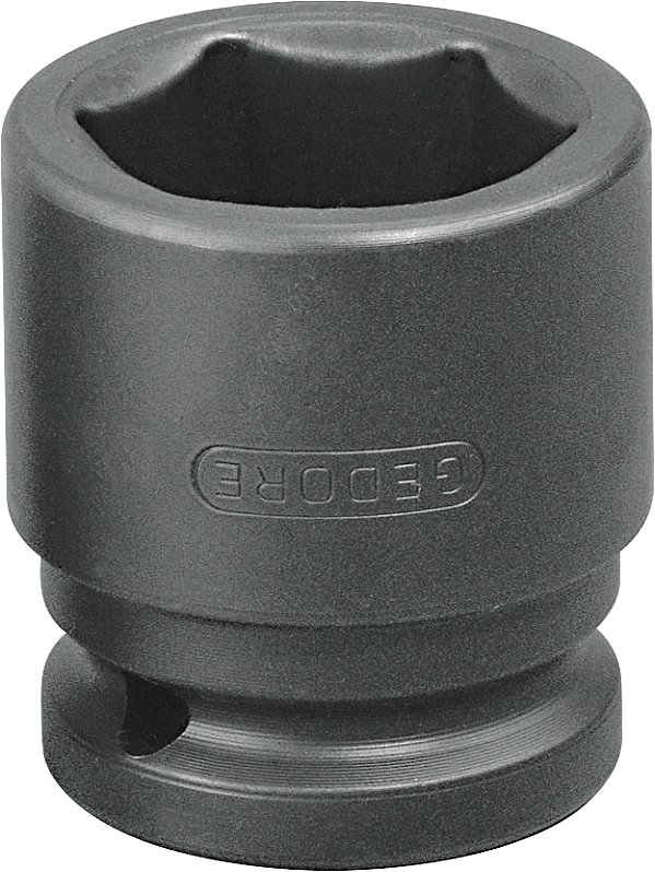 Soquete sextavado de impacto curto 1/2" com encaixe 1/2" 019058 GEDORE