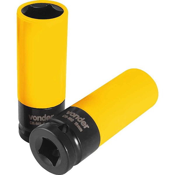Soquete sextavado de impacto encaixe 1/2" 19mm para roda de liga leve VONDER