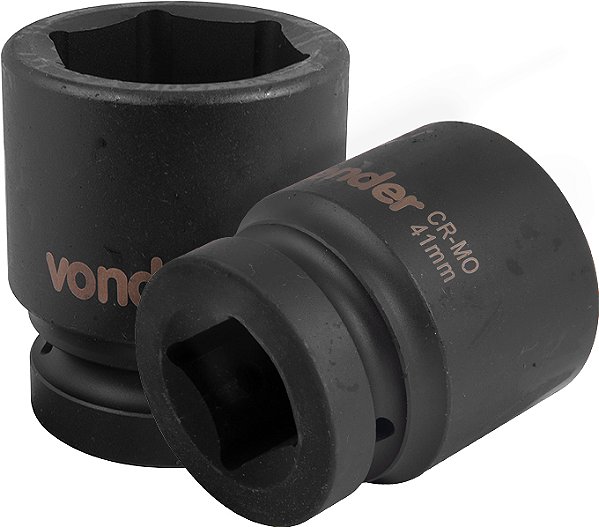 Soquete sextavado de impacto encaixe de 1" x 41,0mm VONDER