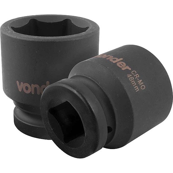 Soquete sextavado de impacto encaixe de 1" x 46,0mm VONDER