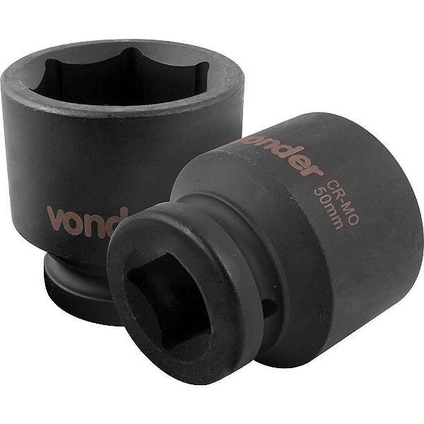 Soquete sextavado de impacto encaixe de 1" x 50,0mm VONDER