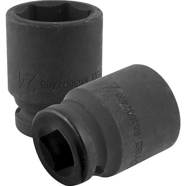 Soquete sextavado de impacto encaixe de 1/2" x 24,0mm R63002408 GEDORE RED