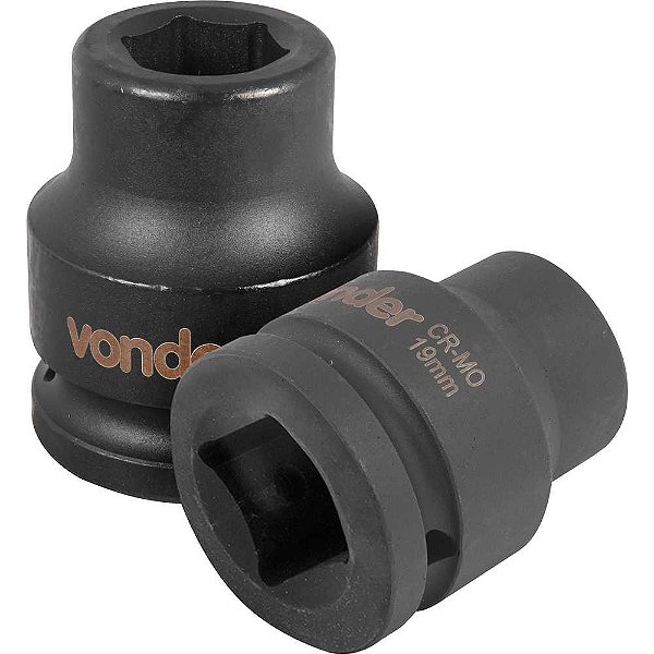 Soquete sextavado de impacto encaixe de 3/4" x 19,0mm VONDER