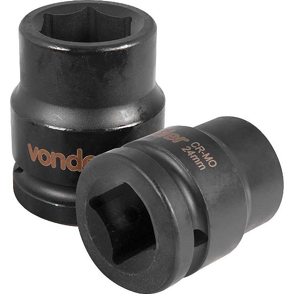 Soquete sextavado de impacto encaixe de 3/4" x 24,0mm VONDER