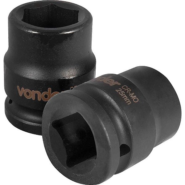 Soquete sextavado de impacto encaixe de 3/4" x 25,0mm VONDER