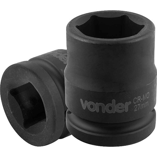 Soquete sextavado de impacto encaixe de 3/4" x 27,0mm VONDER