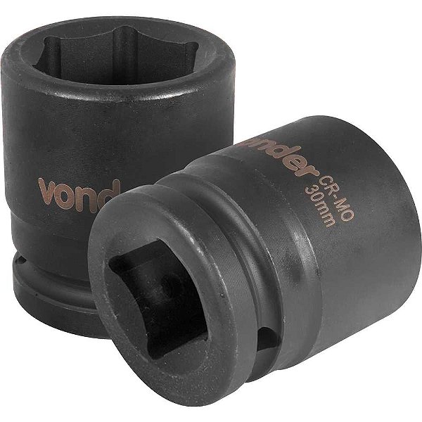 Soquete sextavado de impacto encaixe de 3/4" x 30,0mm VONDER