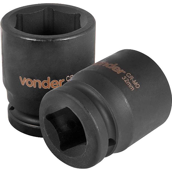Soquete sextavado de impacto encaixe de 3/4" x 32,0mm VONDER