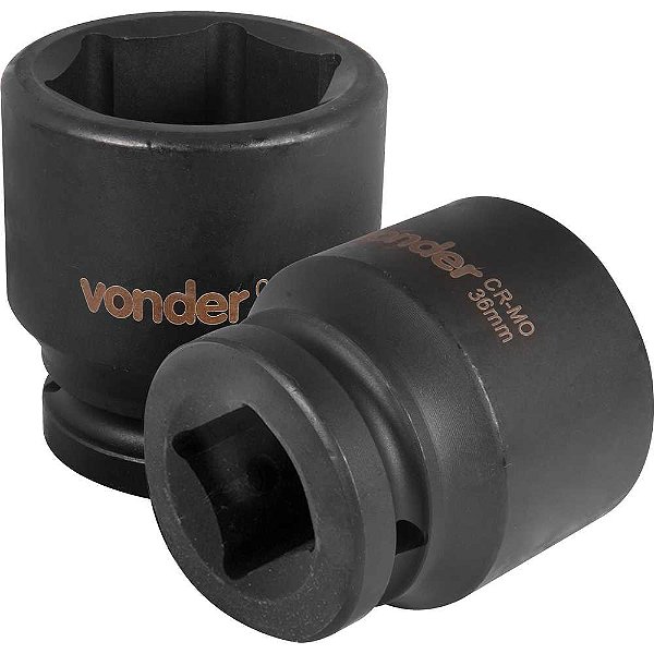 Soquete sextavado de impacto encaixe de 3/4" x 36,0mm VONDER
