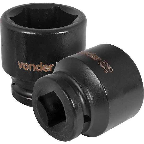 Soquete sextavado de impacto encaixe de 3/4" x 38,0mm VONDER