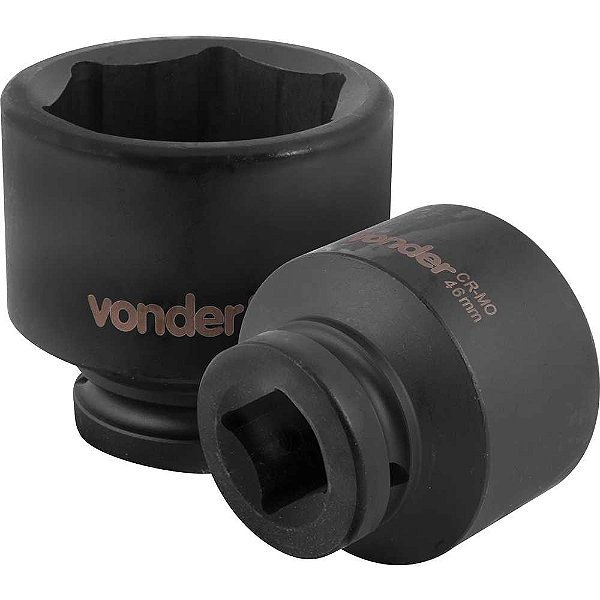 Soquete sextavado de impacto encaixe de 3/4" x 46,0mm VONDER