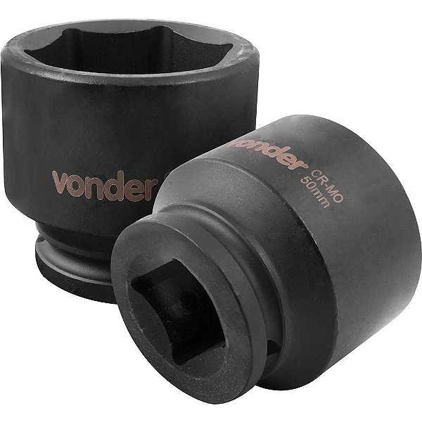 Soquete sextavado de impacto encaixe de 3/4" x 50,0mm VONDER