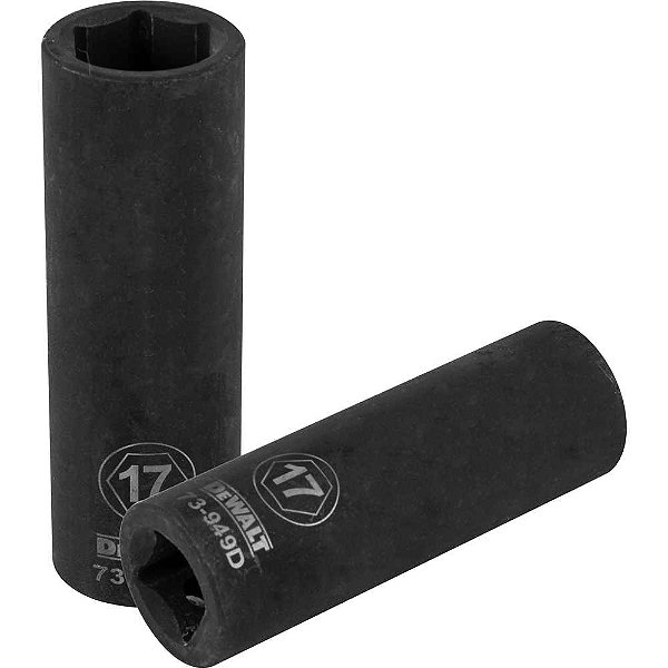 Soquete sextavado de impacto longo encaixe 1/2" 17mm DWMT73949OSP DEWALT