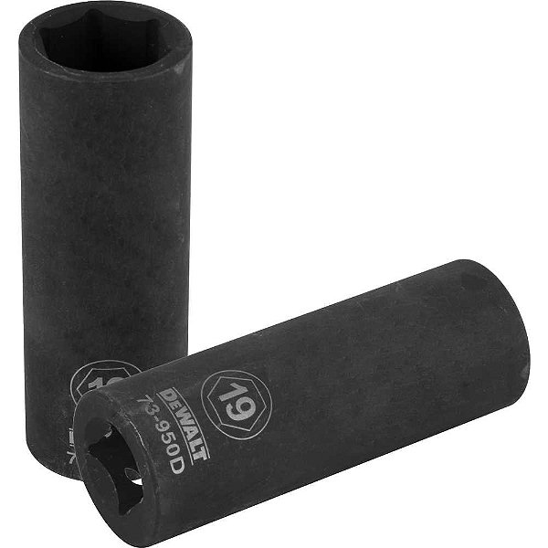 Soquete sextavado de impacto longo encaixe 1/2" 19mm DWMT73950OSP DEWALT