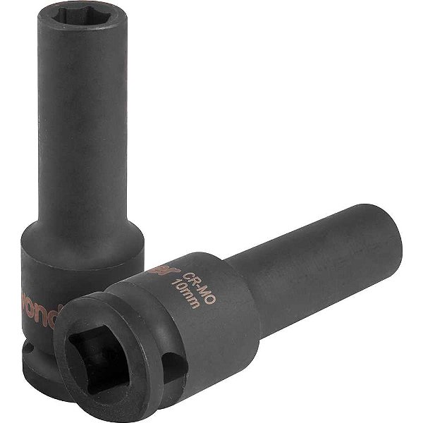 Soquete sextavado longo de impacto 10mm encaixe de 1/2" VONDER