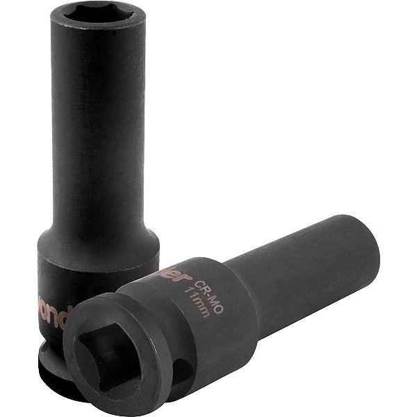 Soquete sextavado longo de impacto 11mm encaixe de 1/2" VONDER