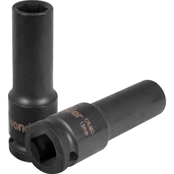 Soquete sextavado longo de impacto 13mm encaixe de 1/2" VONDER