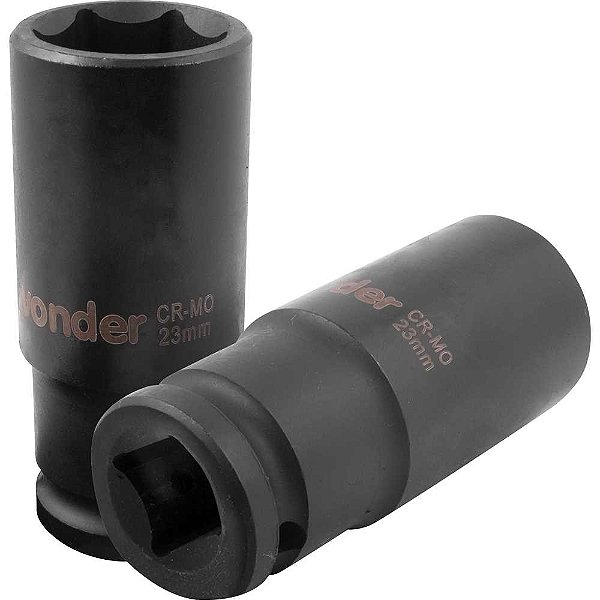 Soquete sextavado longo de impacto 23mm encaixe de 1/2" VONDER