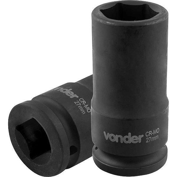 Soquete sextavado longo de impacto 27mm encaixe de 3/4" VONDER