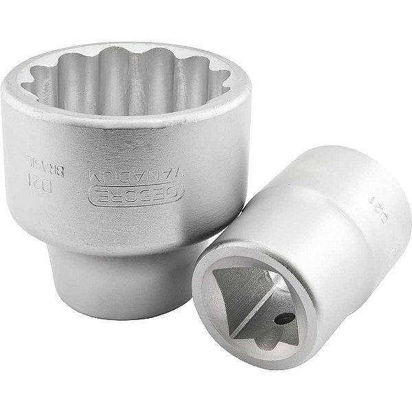 Soquete estriado com encaixe de 1" 55mm GEDORE