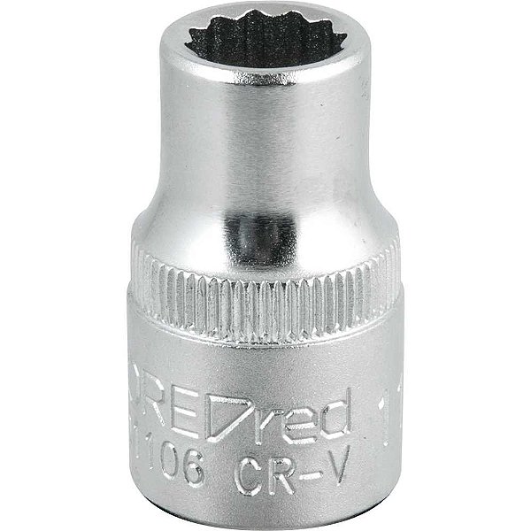 Soquete estriado com encaixe de 1/2" 11mm GEDORE RED
