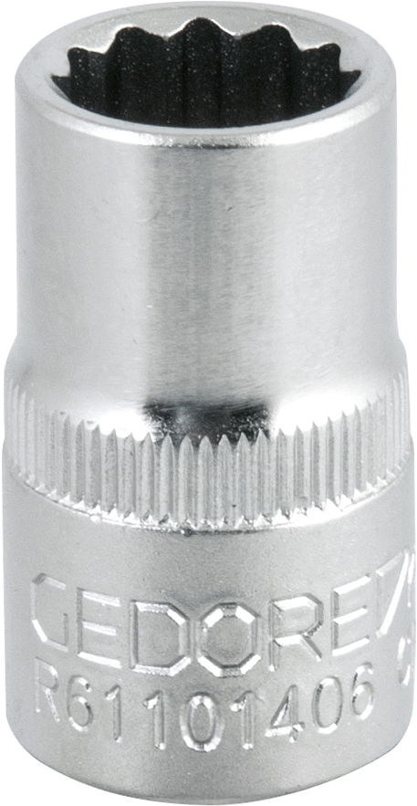 Soquete estriado com encaixe de 1/2" 14mm GEDORE RED