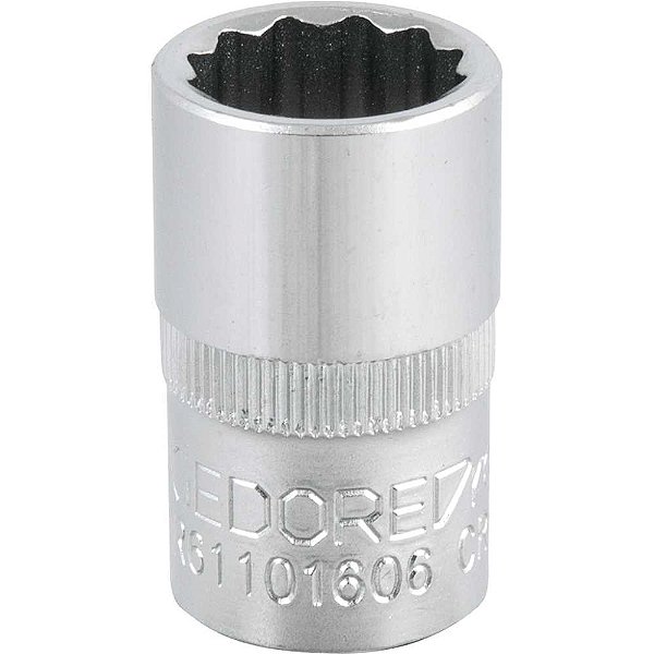 Soquete estriado com encaixe de 1/2" 16mm GEDORE RED