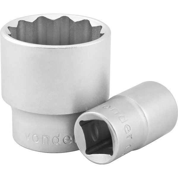 Soquete estriado com encaixe de 1/2" 27mm VONDER