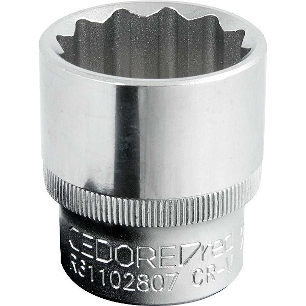 Soquete estriado com encaixe de 1/2" 28mm GEDORE RED