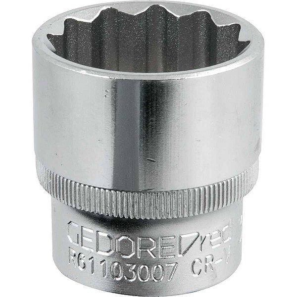 Soquete estriado com encaixe de 1/2" 30mm GEDORE RED