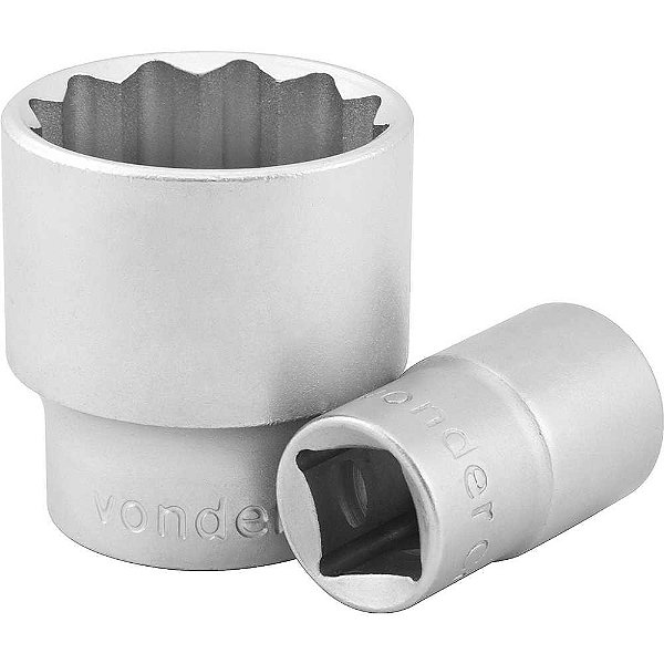 Soquete estriado com encaixe de 1/2" 32mm VONDER