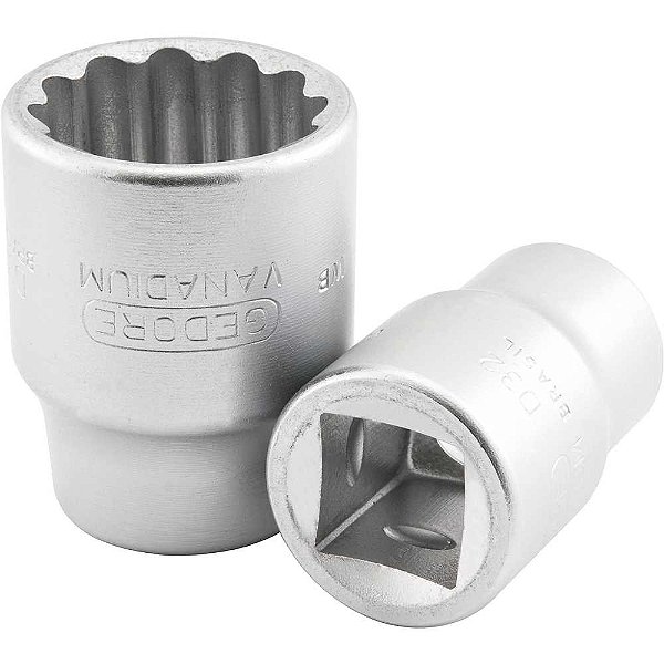 Soquete estriado com encaixe de 3/4" 19mm GEDORE