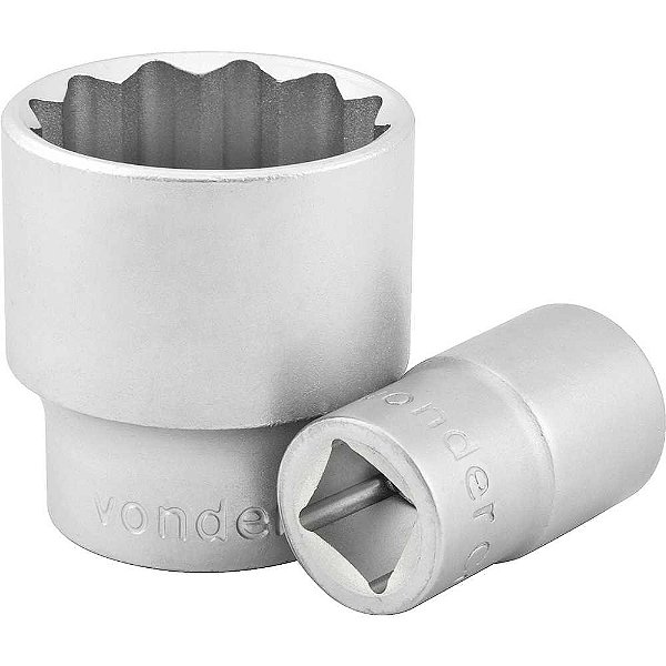 Soquete estriado com encaixe de 3/4" 27mm VONDER