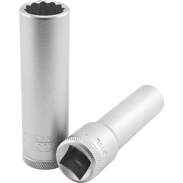 Soquete estriado longo 21mm com encaixe de 1/2" 015709 GEDORE