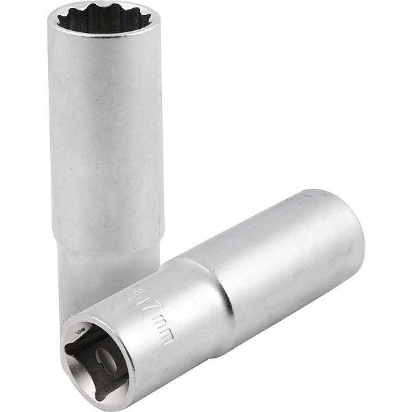 Soquete estriado longo com encaixe de 1/2" 17mm VONDER