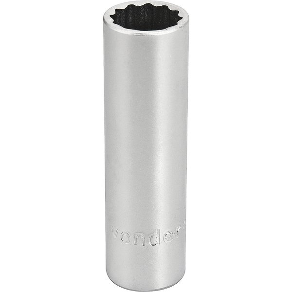 Soquete estriado longo com encaixe de 1/2" 21mm VONDER