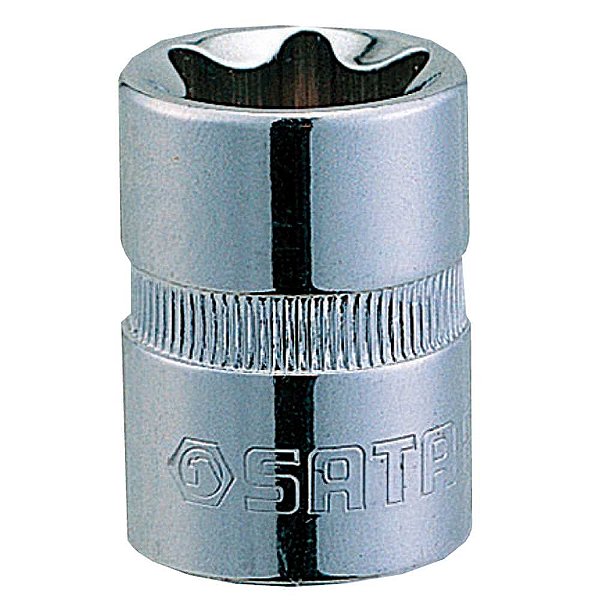 Soquete hexalobular com encaixe 1/2" E14 ST13703SC SATA