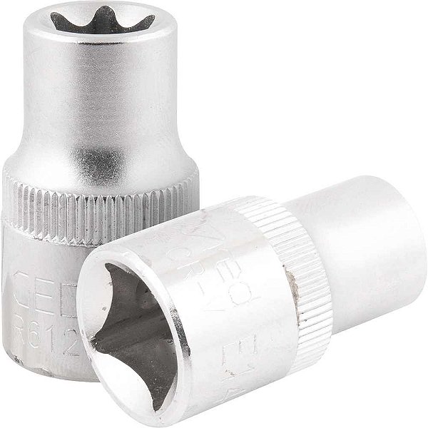 Soquete hexalobular fêmea com encaixe 1/2" TX E14 GEDORE RED