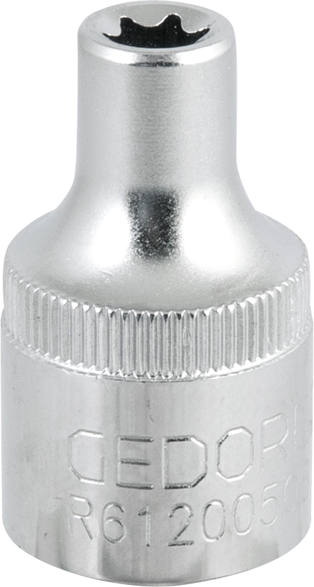 Soquete hexalobular fêmea com encaixe 1/2" TX E8 GEDORE RED