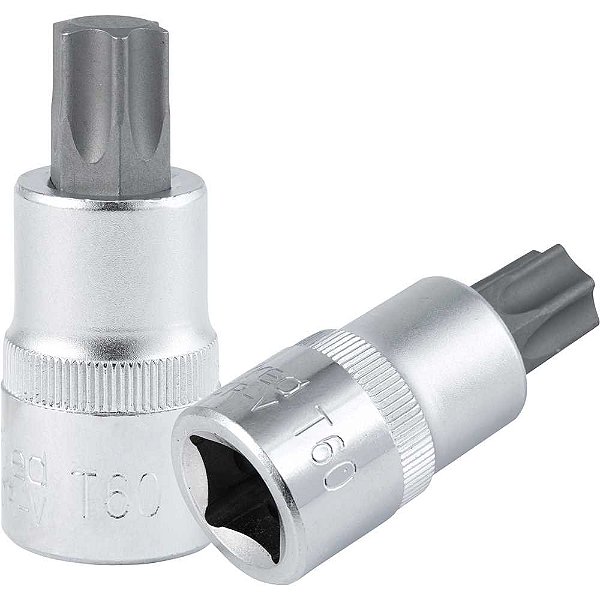 Soquete hexalobular macho com encaixe de 1/2" T-60 GEDORE RED